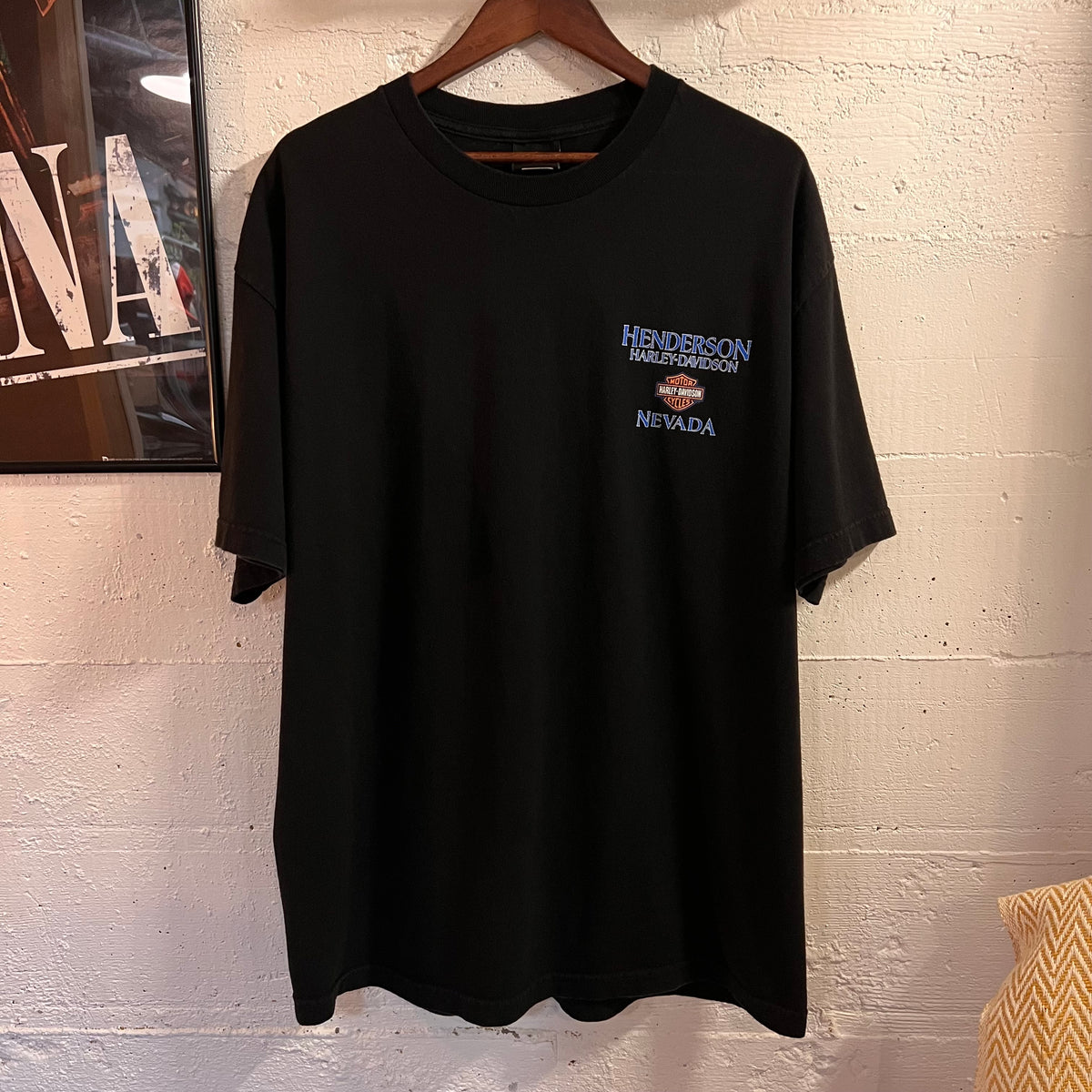 Vintage 2000’s Harley Davidson Henderson, Nevada Cityscape Graphic T-Shirt - Size XL - Black/Multi