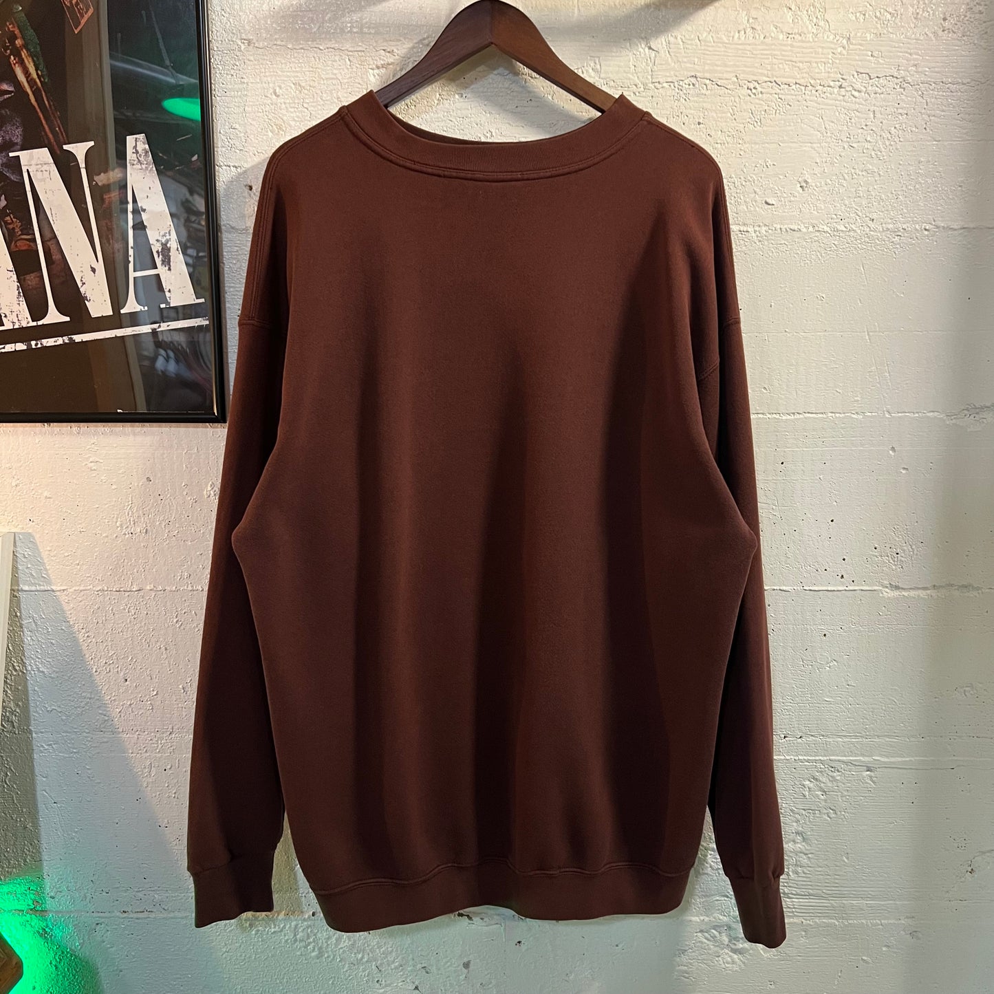 Vintage 90's Distressed Nike Embroidered Spellout Swoosh Logo Crewneck Sweatshirt - Size XL - Made In USA