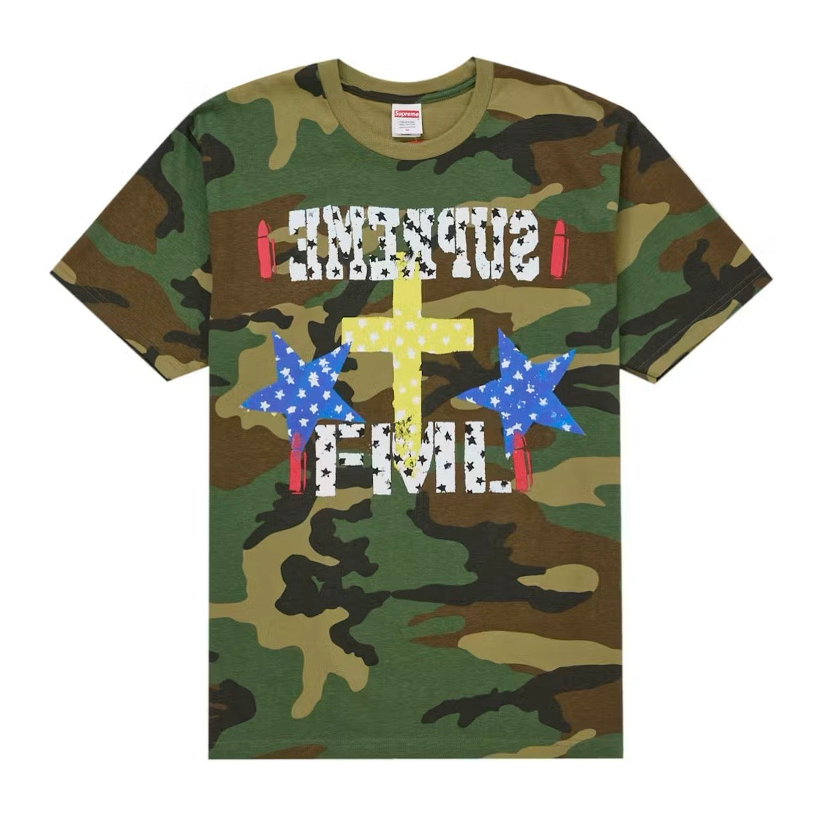 *New* Supreme 'FML' Short Sleeve T-Shirt - Size Large - Woodland Camo - SS26