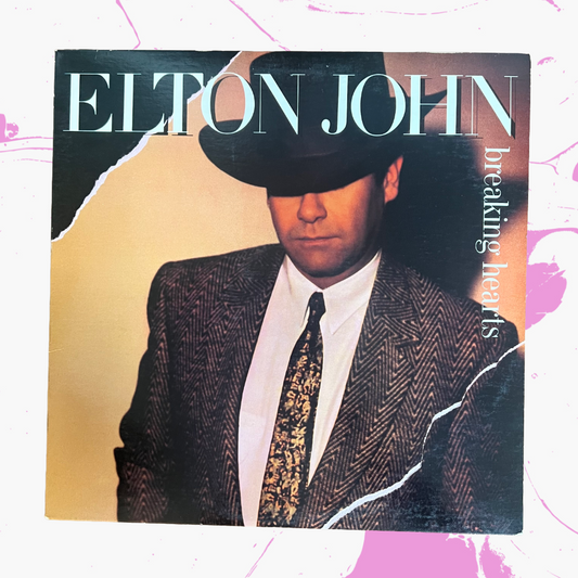 Vintage 1984 Elton John 'Breaking Hearts' Vinyl Record