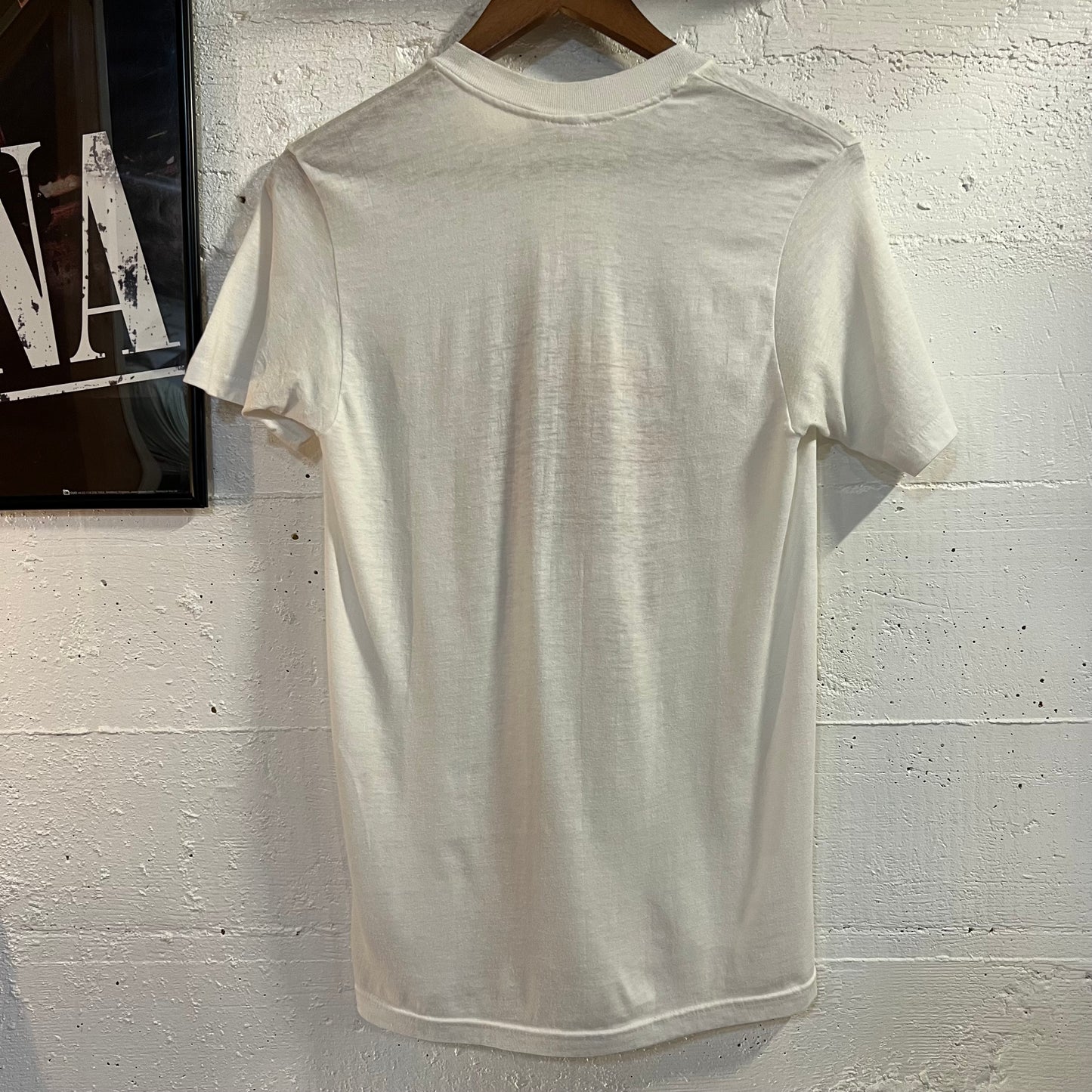 Vintage 80's 'Edith Raw' Half Shell Oyster Bar Pinup Girl Single Stitch T-Shirt - Size Medium - Made In USA