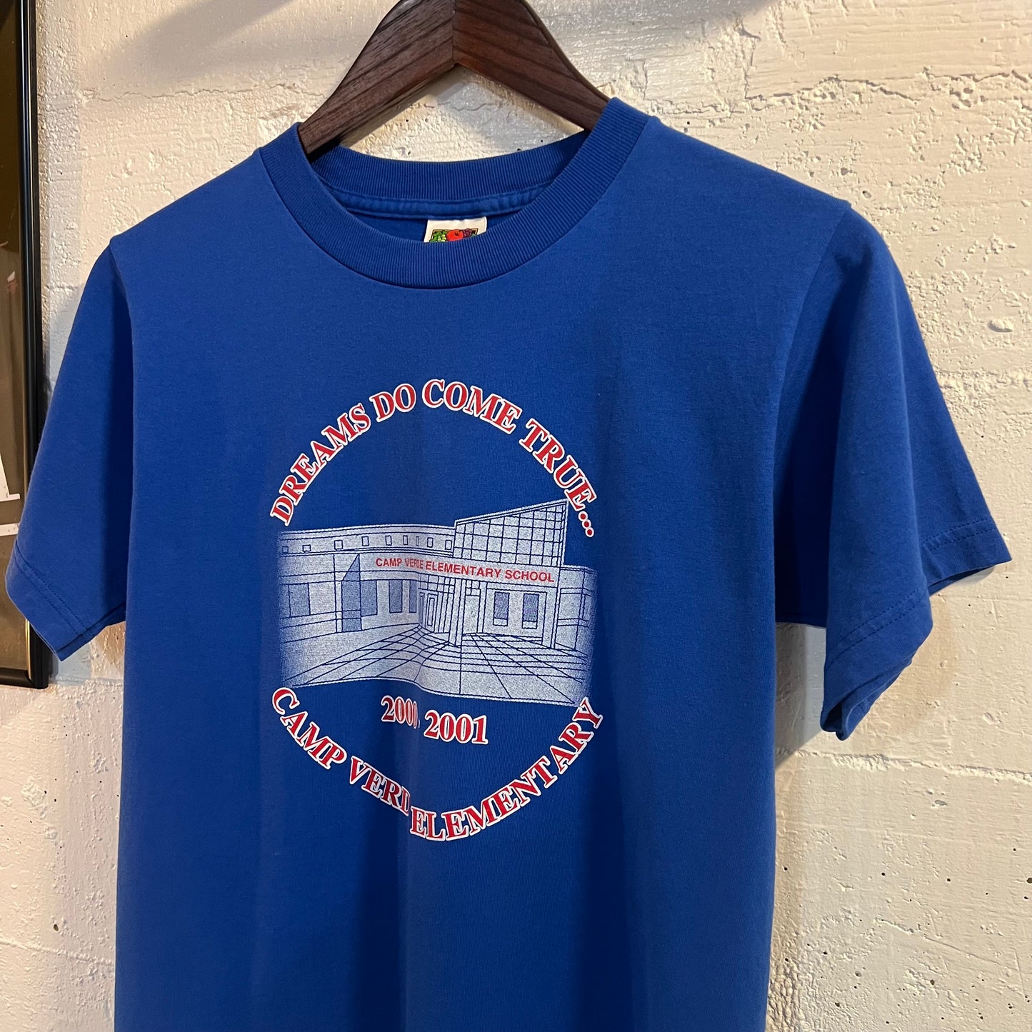 Vintage 2000-2001 Camp Verde Elementary Baby T-Shirt - Size Youth Large - Royal Blue