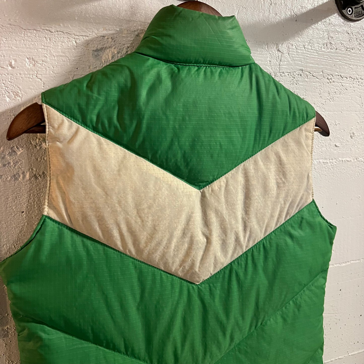 Vintage 70’s Mountain Goat By White Stag Down Puffer Vest - Size Women’s Small - Green/White