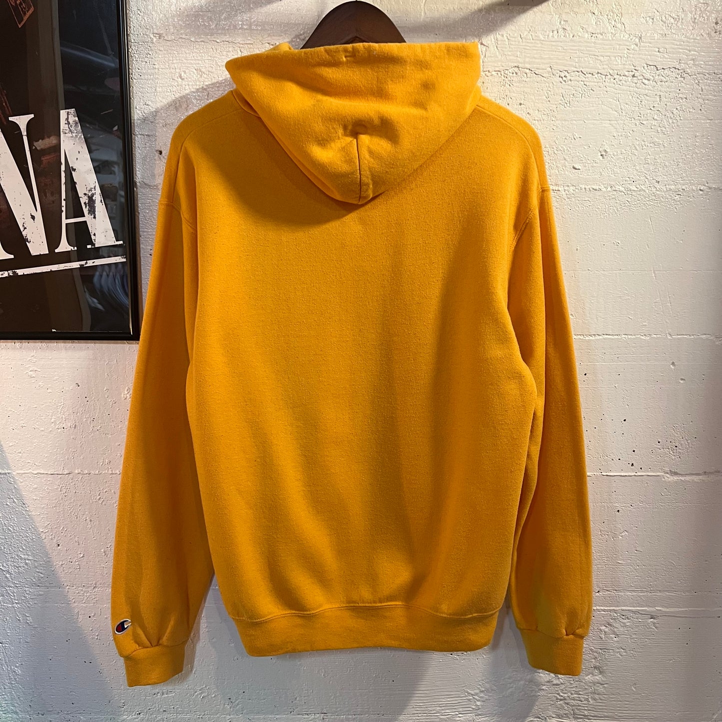 Vintage Champion La Salle University Hoodie Sweatshirt - Size Medium - Yellow/Black