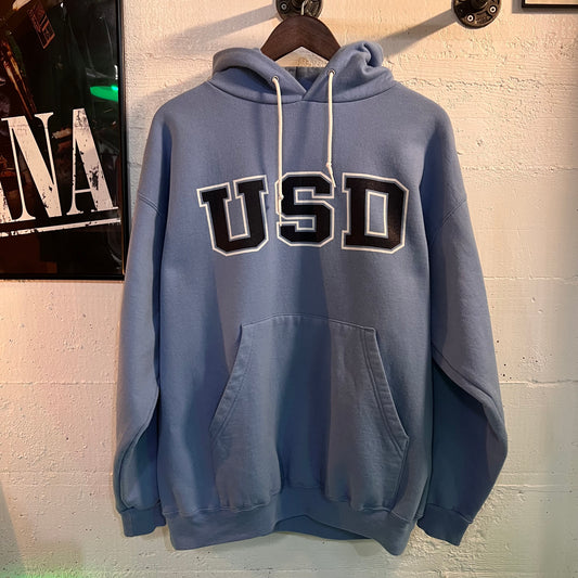 Vintage Y2K University Of San Diego Champion Collegiate Crewneck Sweatshirt - Size XL - Sky/Baby Blue