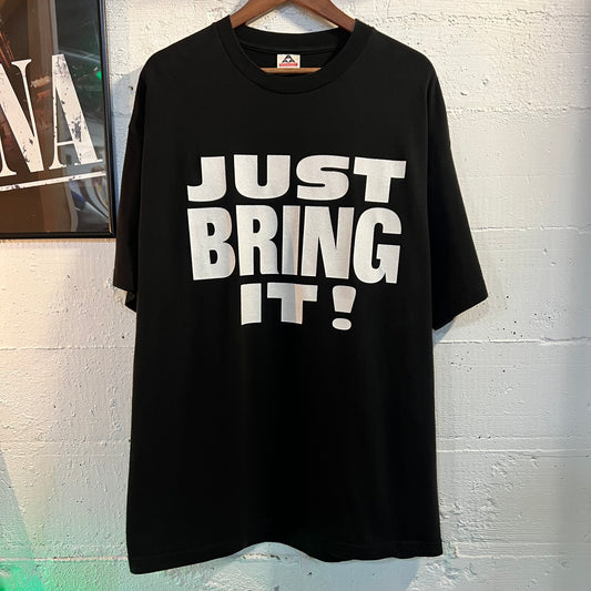 Vintage The Rock ‘Just Bring It!’ T-Shirt - Size 2XL - Black/White