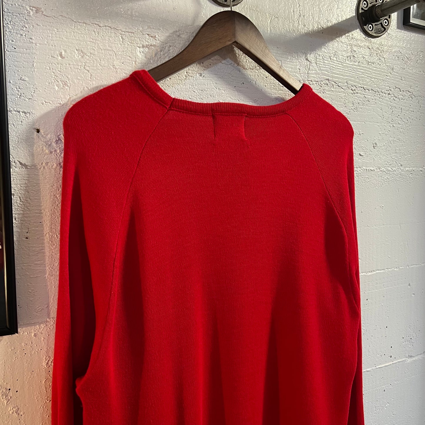 Vintage 90's Browning Embroidered Pine State V-Neck Sweater - Size XL - Made In USA - Red