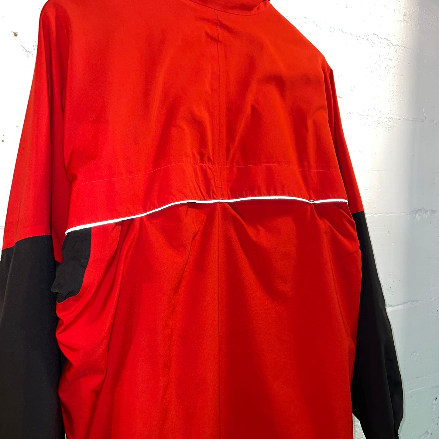 Vintage 90's Nike Fit Reflective Piping Windbreaker Jacket - Size Medium - Red/Black - White Tag