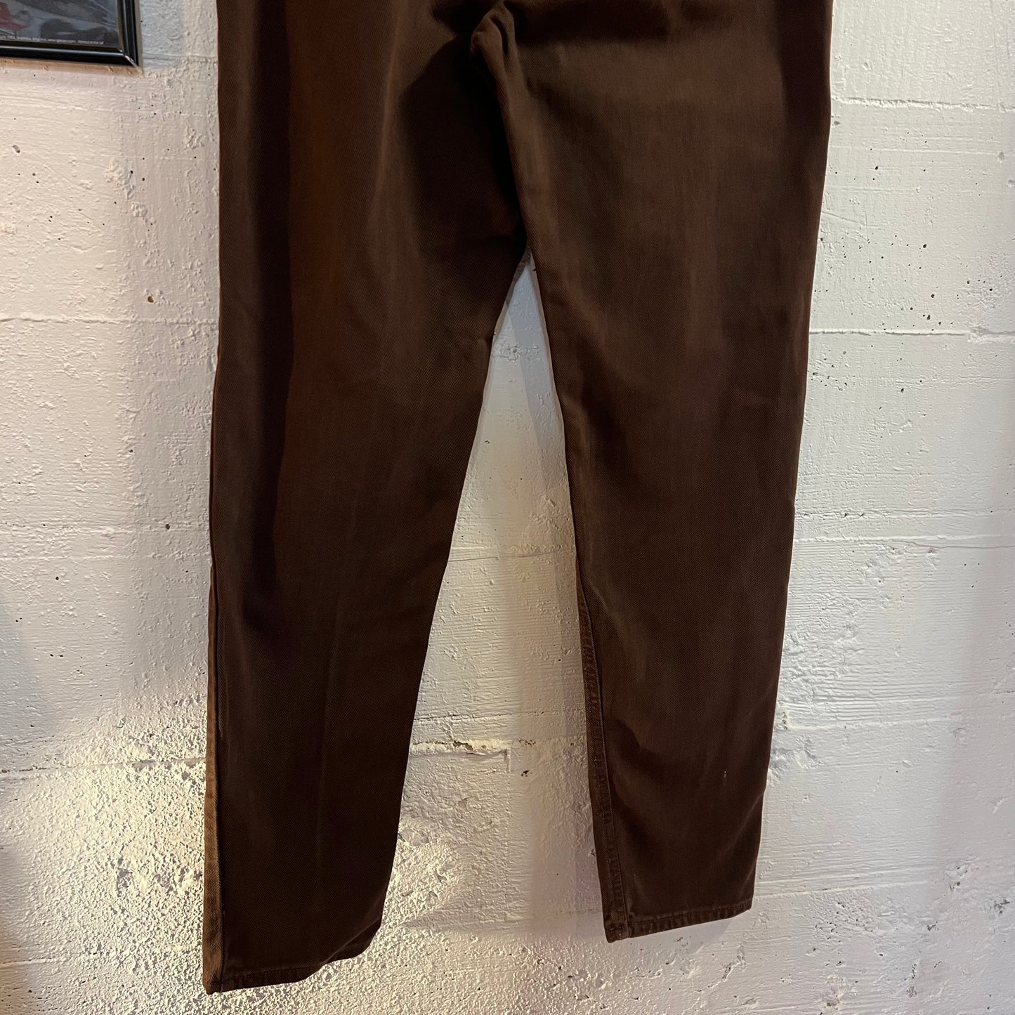 Vintage 90's Calvin Klein Jeans Brown Classic 5-Pocket Overdye Stonewash Denim Jeans - Size 8 (26"x31") - Made In USA