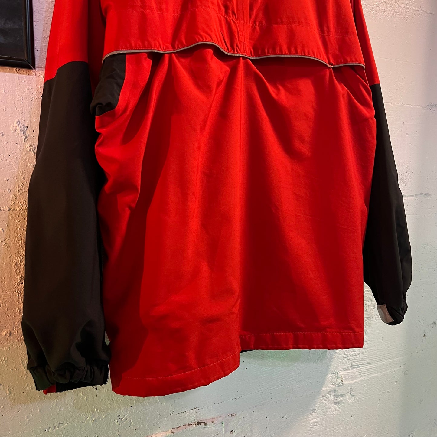 Vintage 90's Nike Fit Reflective Piping Windbreaker Jacket - Size Medium - Red/Black - White Tag