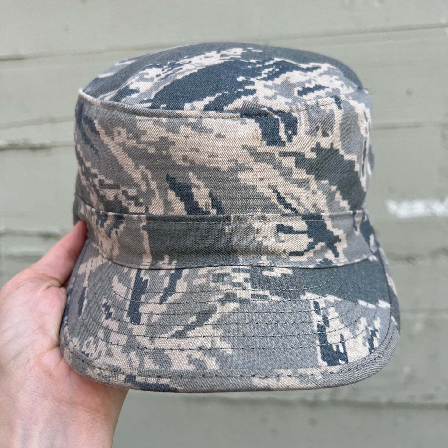 Vintage 2000's U.S. Military Digital Desert Camouflage Utility Cap - Size 7-3/8" - Made In USA - SPM1C1-08-D-1004