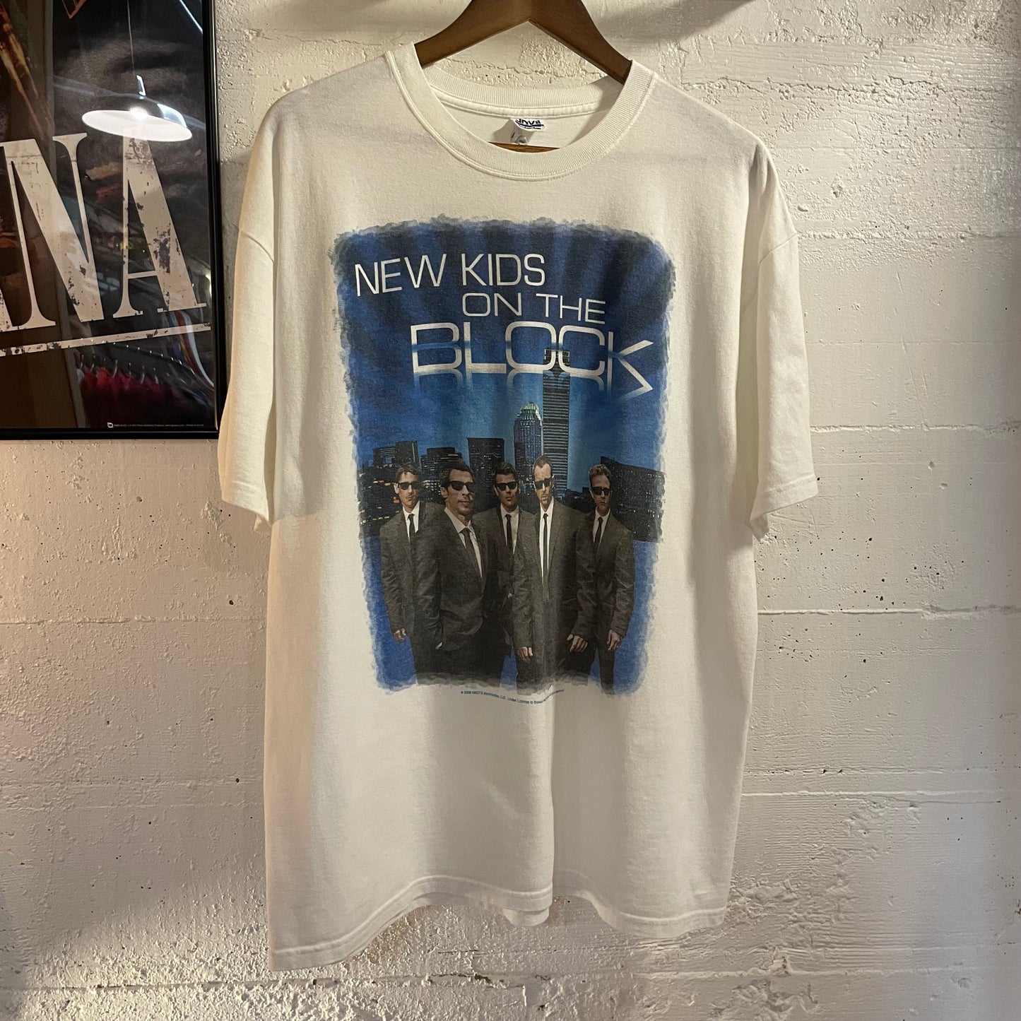 Vintage Y2K New Kids On The Block Tour T-Shirt - Size XL - White