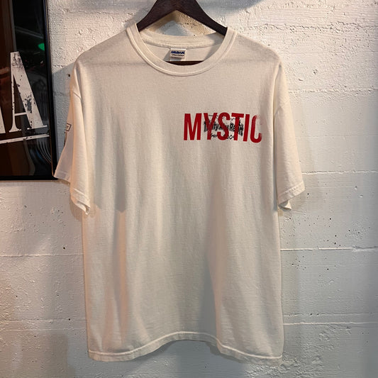 Vintage MYSTIC™ (Past/Present/Future) Vintage T-Shirt - Size Large - White/Red