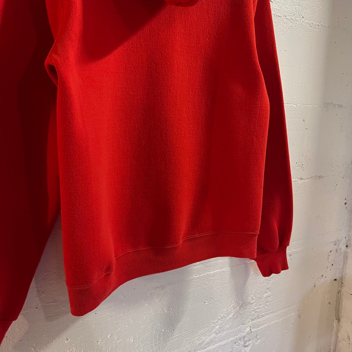 Vintage 90’s Russell Athletic B-W Hawks 180 Hoodie Sweatshirt - Size Small - Made In USA - Red/Black/White