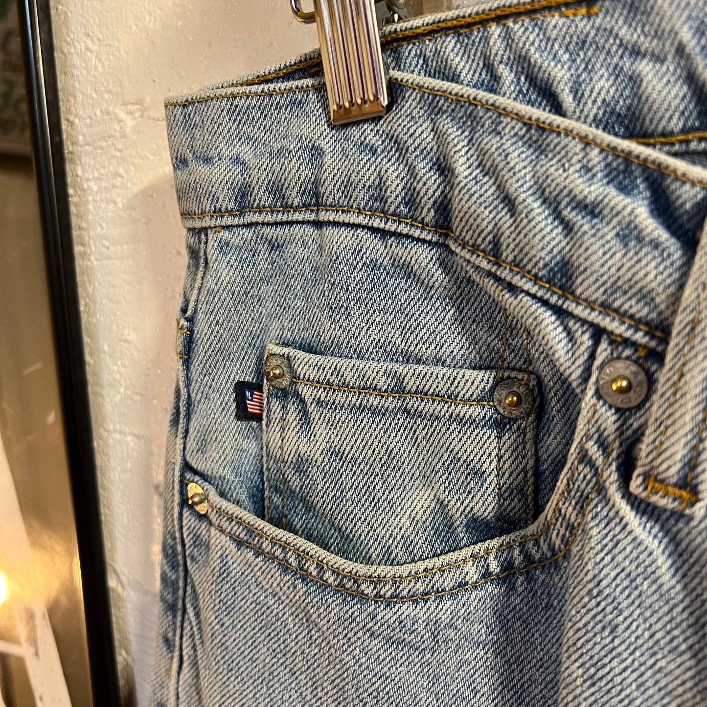 Vintage 2000's Polo Jeans Company Ralph Lauren Relaxed Fit Light Wash Button Fly Denim Jean - Size 32" x 34" - 100% Cotton
