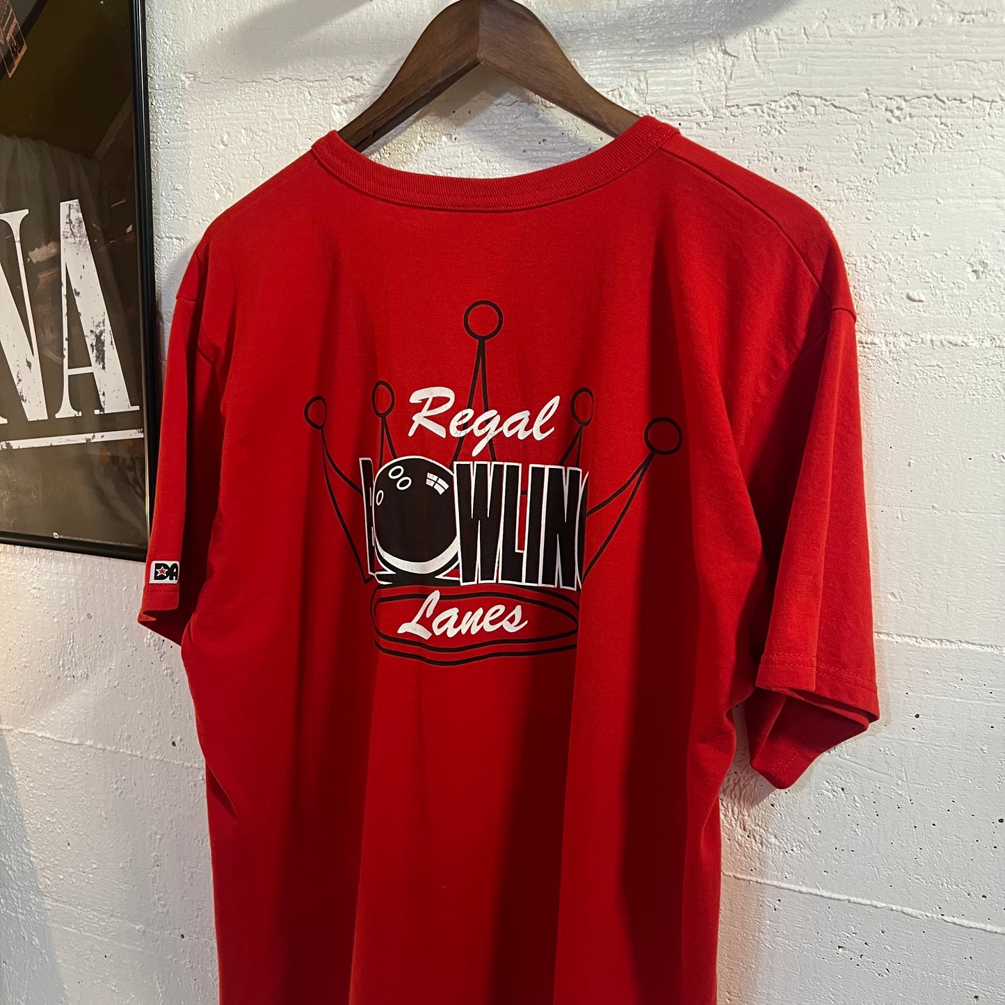 Vintage 90's Budweiser 'Bud-King Of Beers' Graphic Henley Cut T-Shirt - Size XL - Red