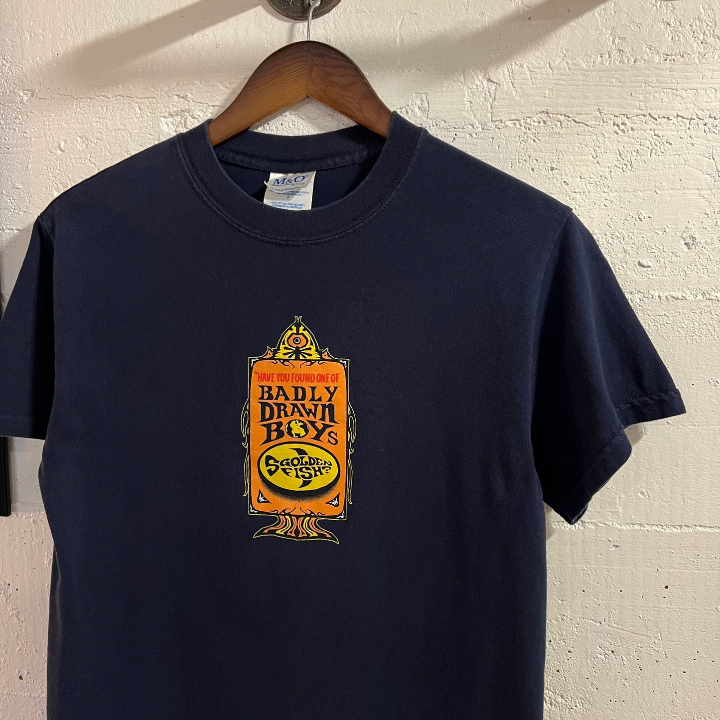 Vintage 2002 Badly Drawn Boy ‘Have You Fed The Fish?’ Band T-Shirt - Size Small - Navy/Multi