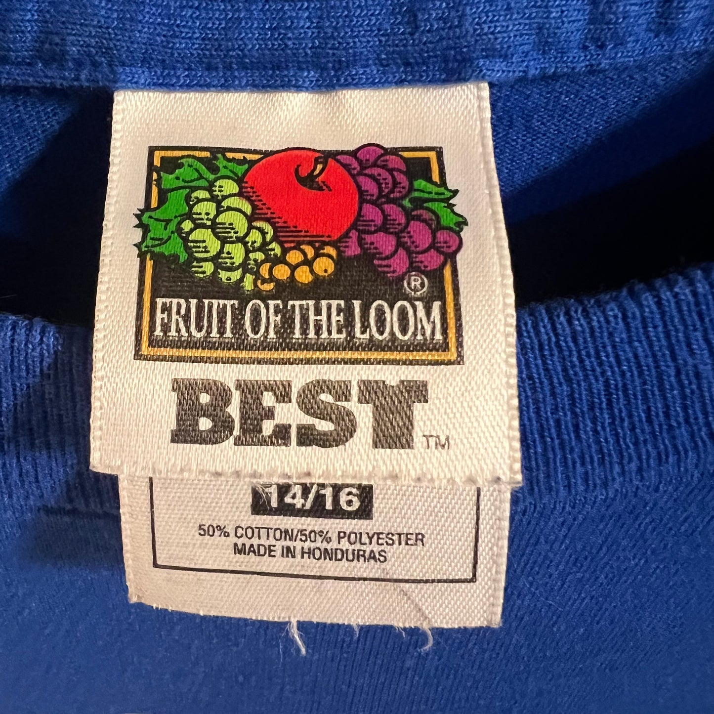 Vintage 2000-2001 Camp Verde Elementary Baby T-Shirt - Size Youth Large - Royal Blue