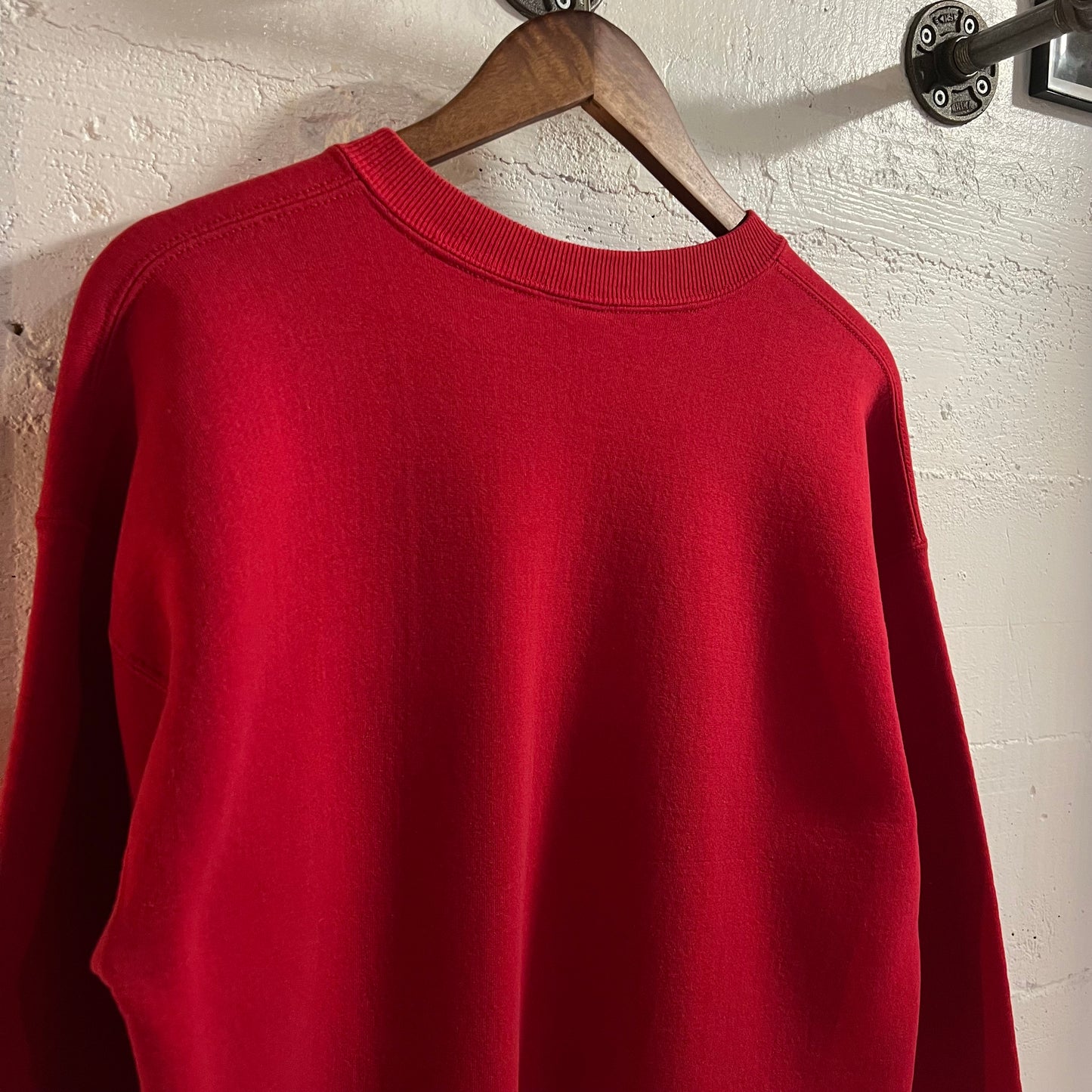 Vintage 90’s Lee Sturdy Sweats Heavyweight Blank Crewneck Sweatshirt - Size Large - Red
