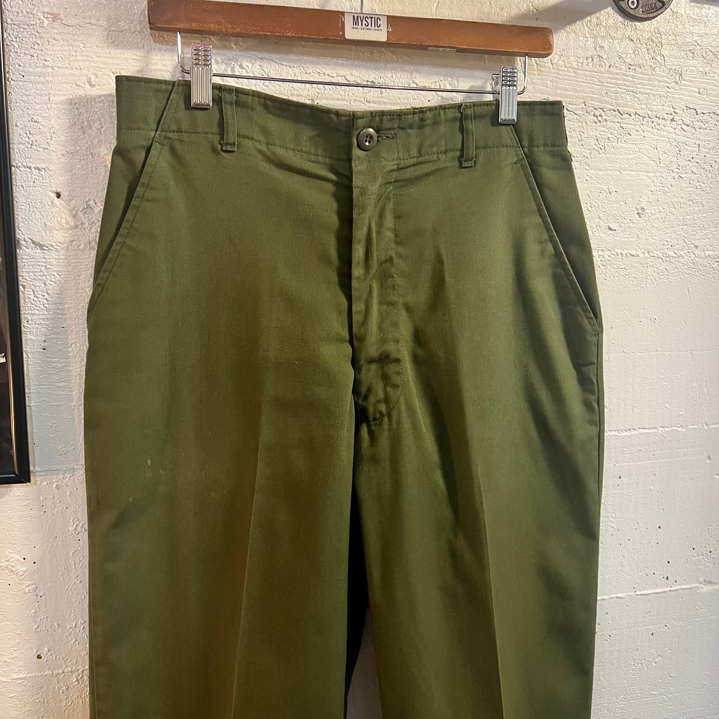 Vintage 1980's U.S. Military (USGI) OG-507 Durable Press UtilityTrousers - Size 32x31 - Olive Drab Green