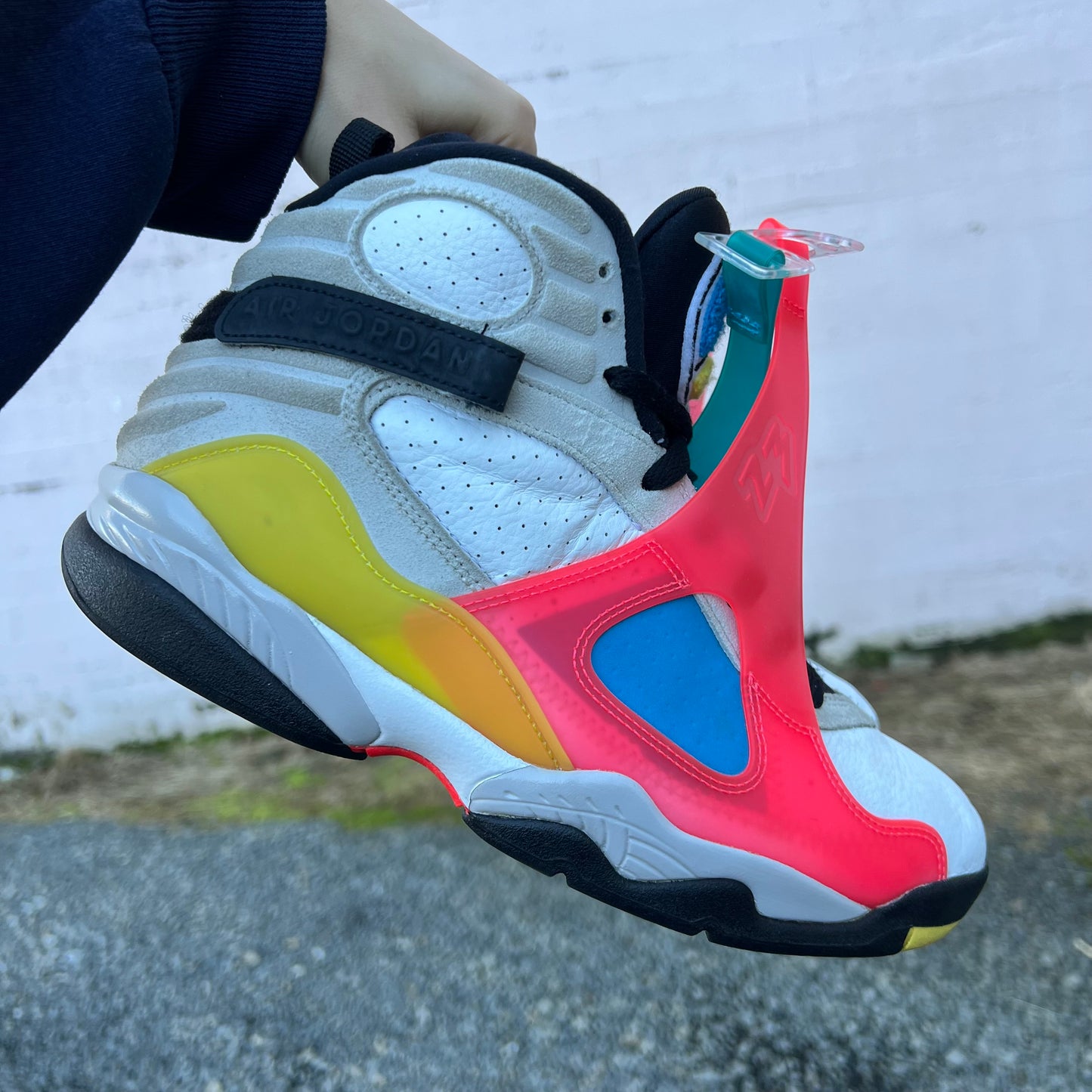 *Pre-Loved* Jordan 8 SP Retro SE - Size 8M/9.5W - White/Multicolor - BQ7666-100