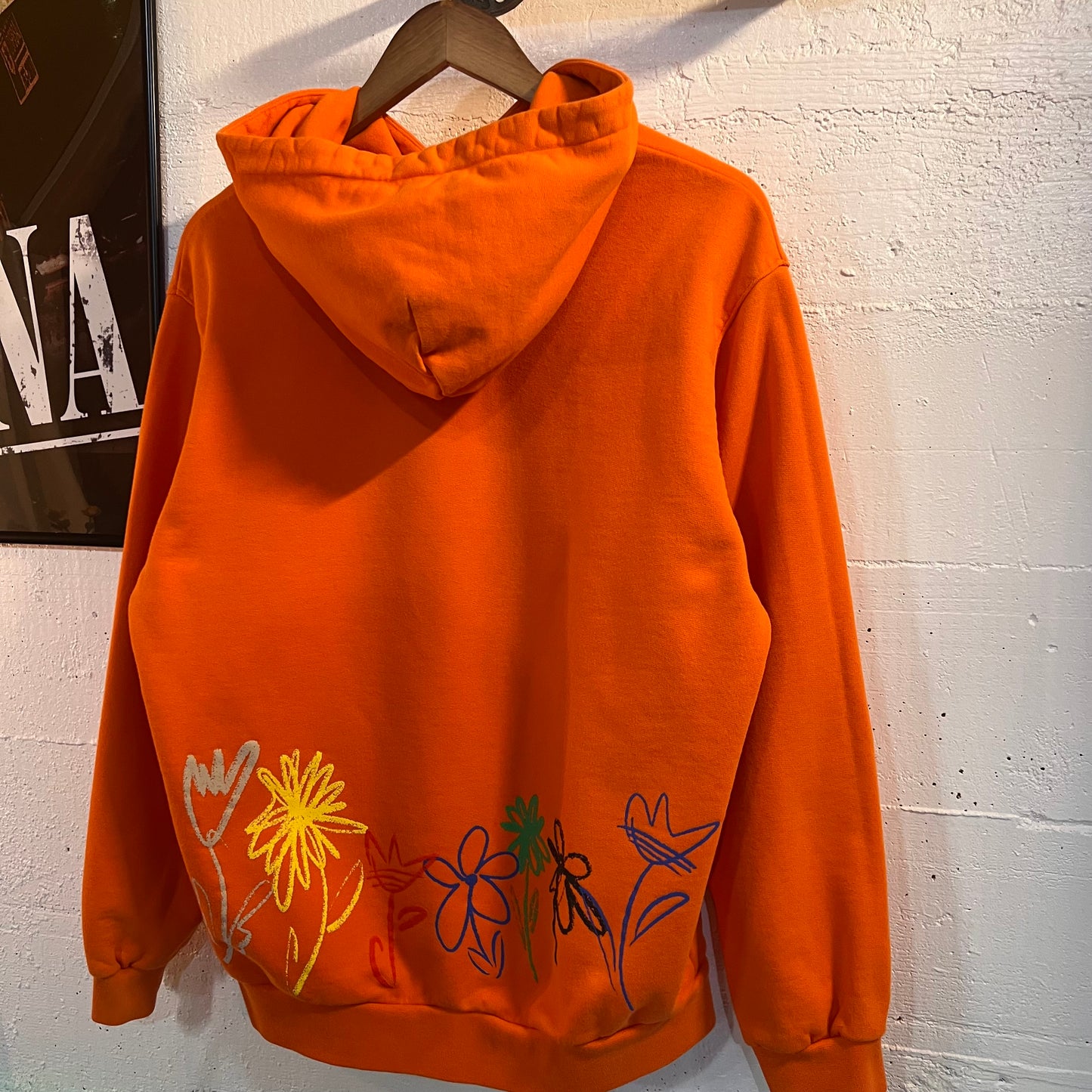 Adidas Sean Wotherspoon Adventure Superturf Hooded Sweatshirt - Size Small - Orange/Multicolor