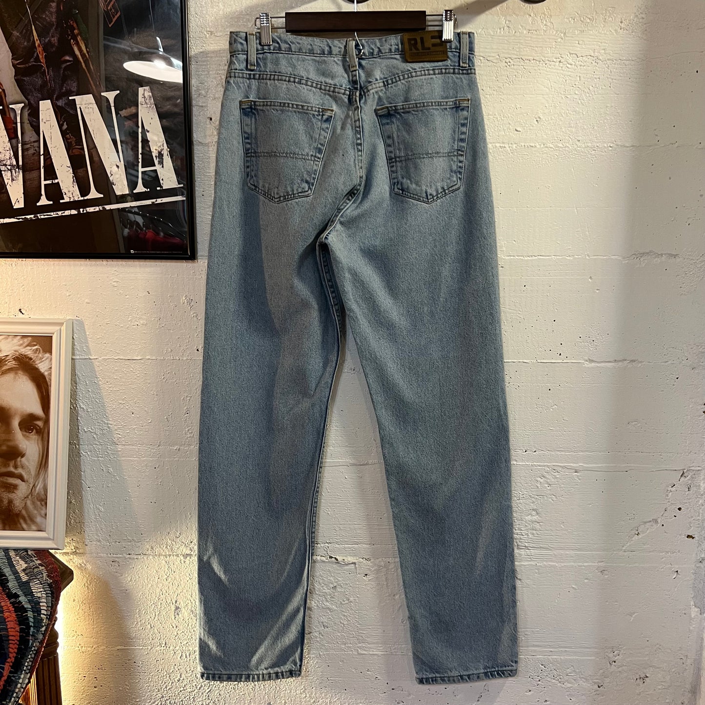 Vintage 2000's Polo Jeans Company Ralph Lauren Relaxed Fit Light Wash Button Fly Denim Jean - Size 32" x 34" - 100% Cotton