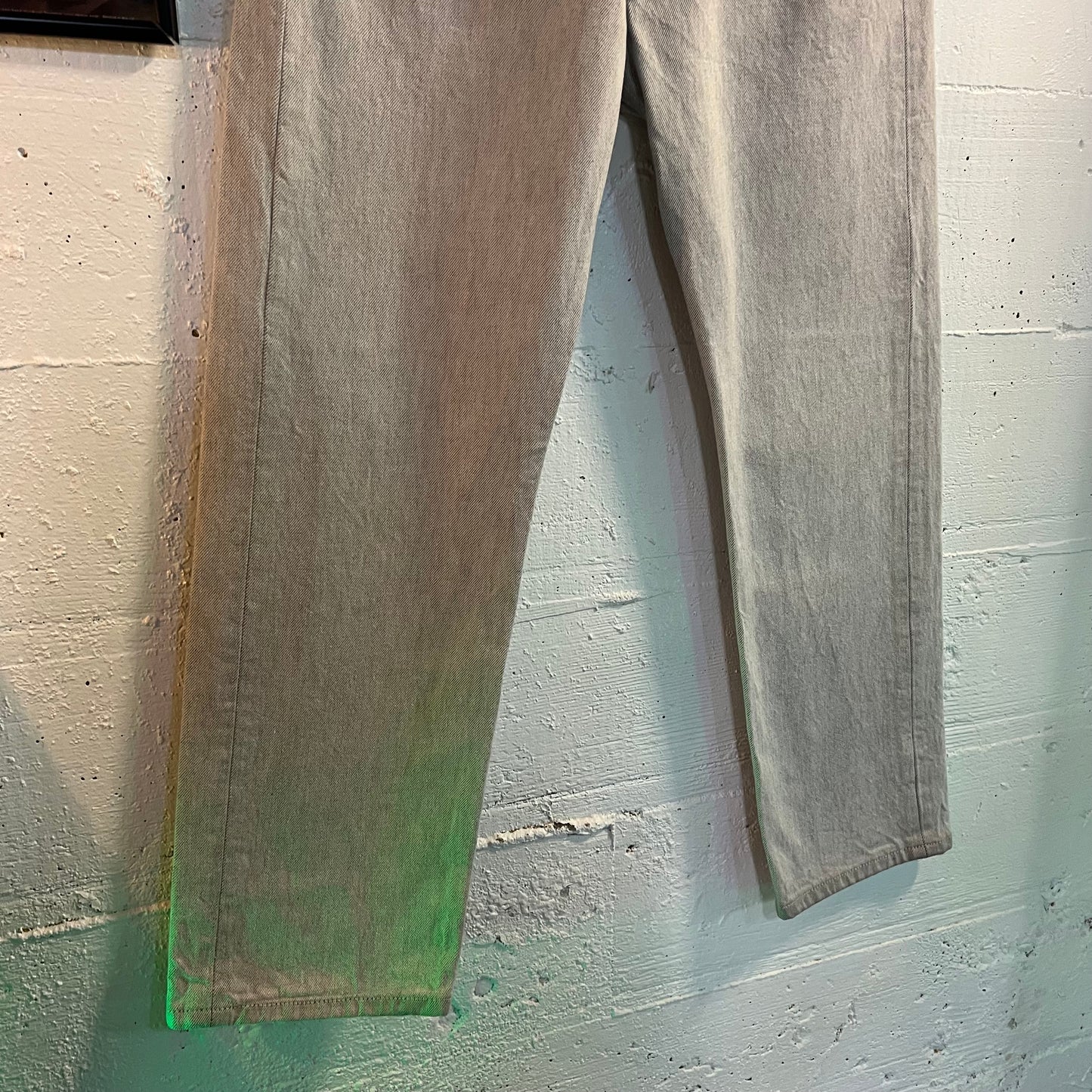 2011 Levi's 501 Button Fly Silver Denim Jeans - Size 32" x 30" - Silver/Gray