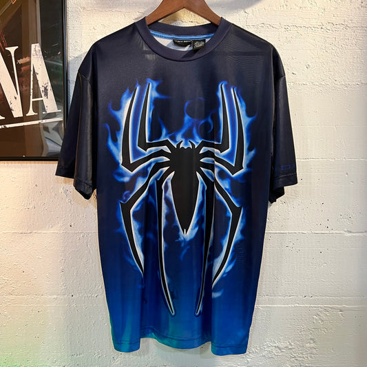 Vintage Y2K SpiderMan 2 T-Shirt - Size Large - Blue/Black/White