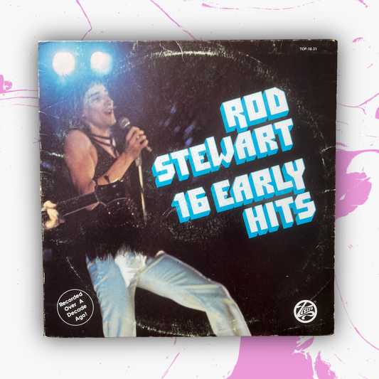 Vintage 1977 Rod Stewart ‘16 Early Hits’ Vinyl Record