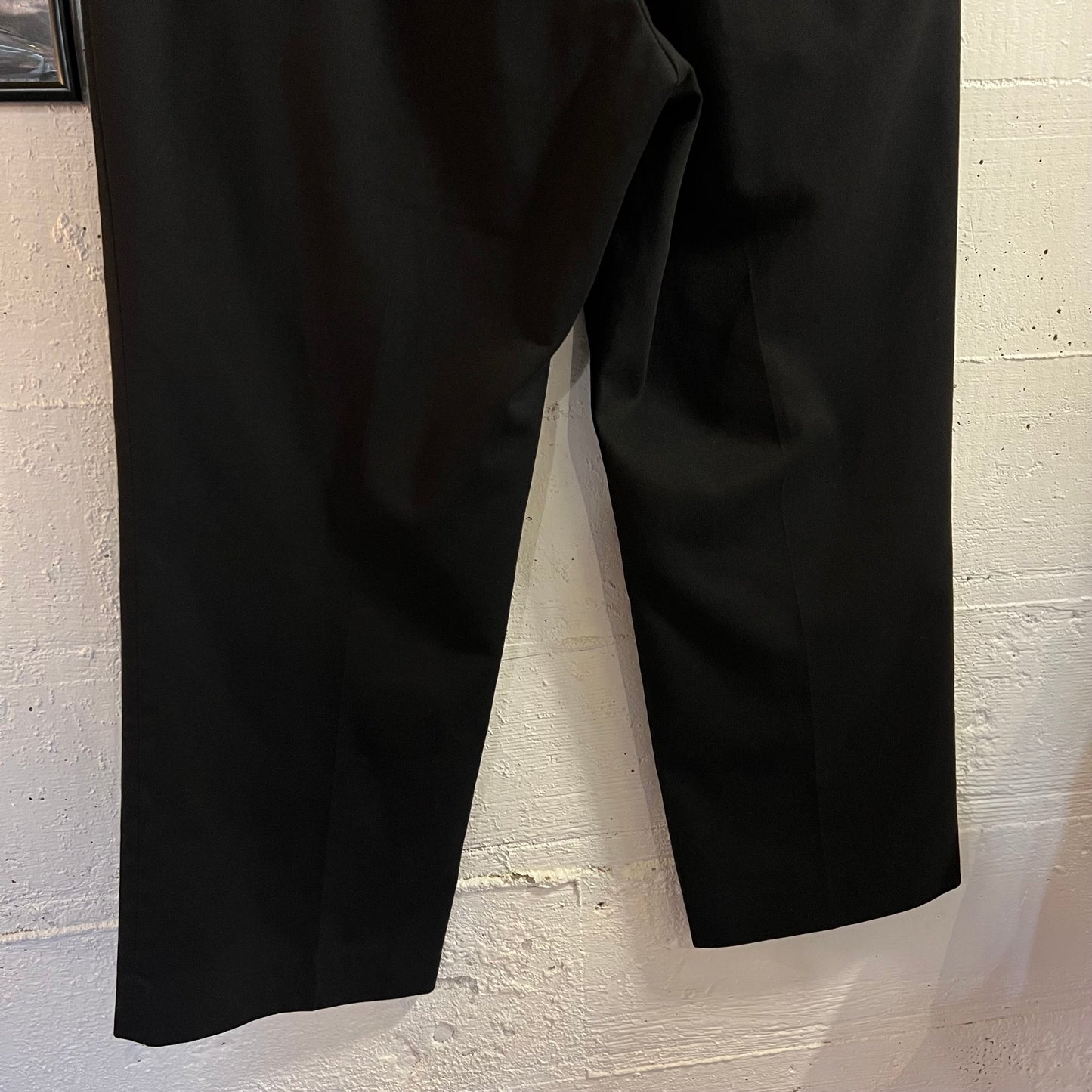 Vintage 90's Budweiser Bud Racing Embroidered Pleated Trousers - Size (38) 34"x26.5" - Made In USA  - Black