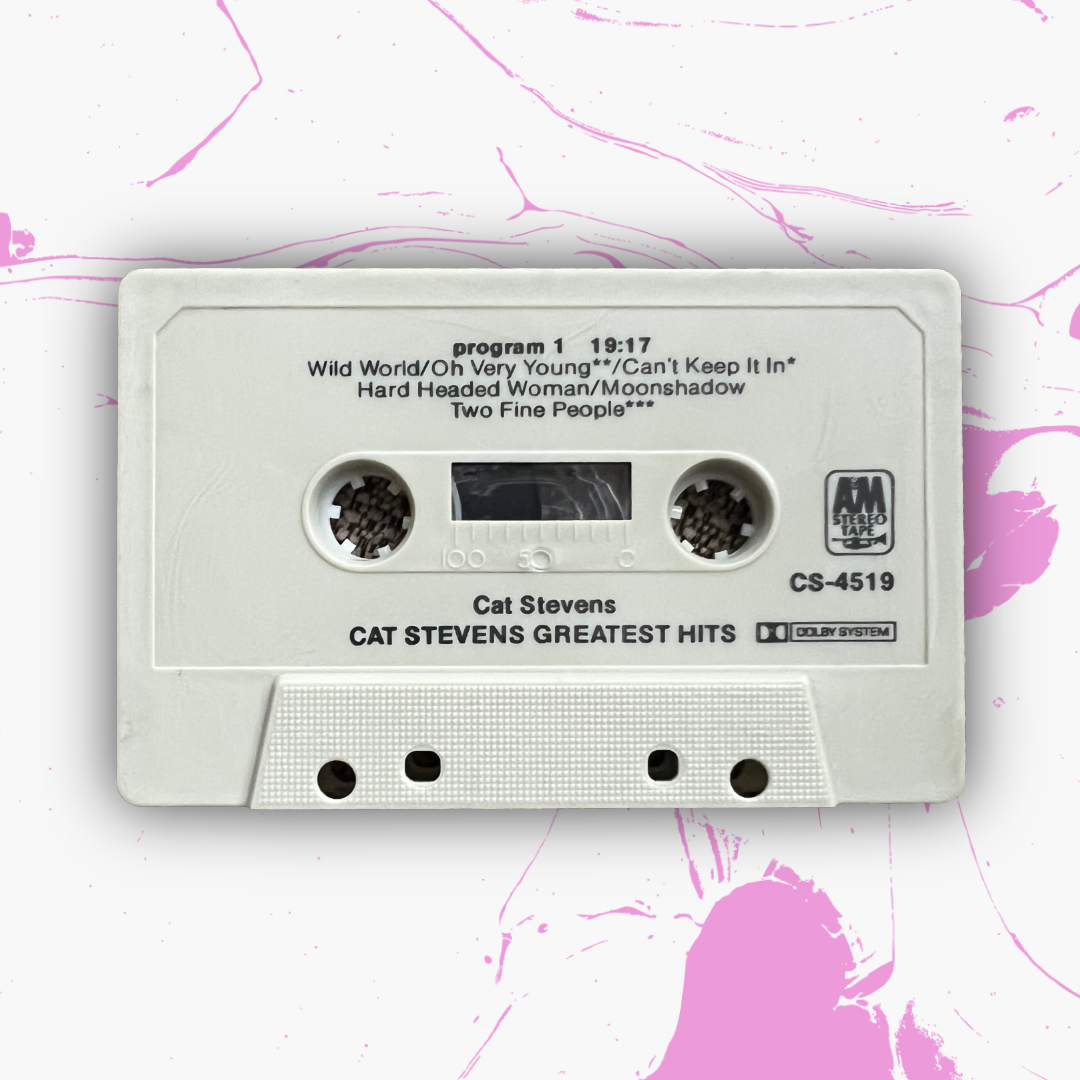 Vintage 1972-1975 Cat Stevens ‘Greatest Hits’ Cassette Tape