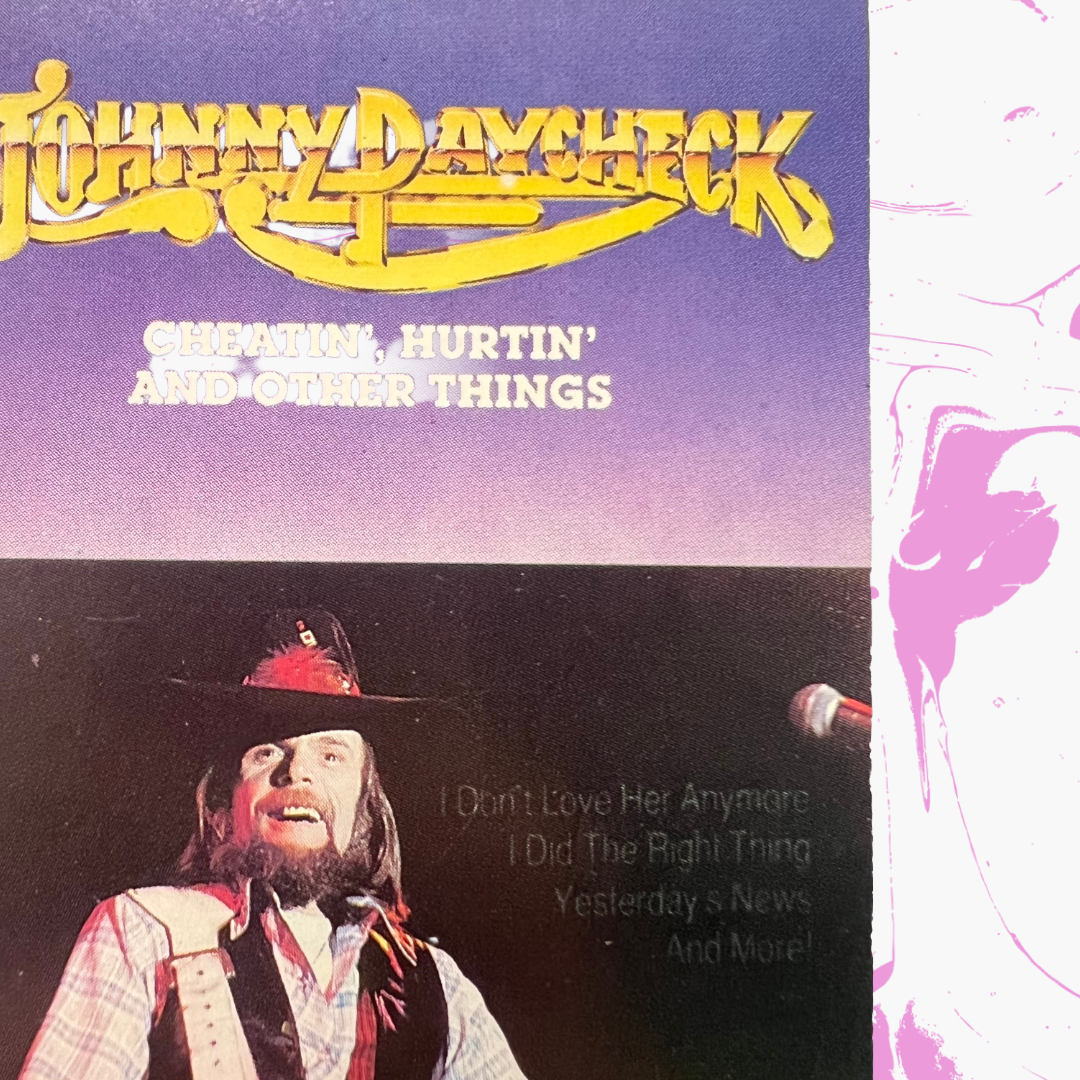 Vintage 1988 Johnny Paycheck 'Cheatin', Hurtin' And Other Things' Cassette Tape