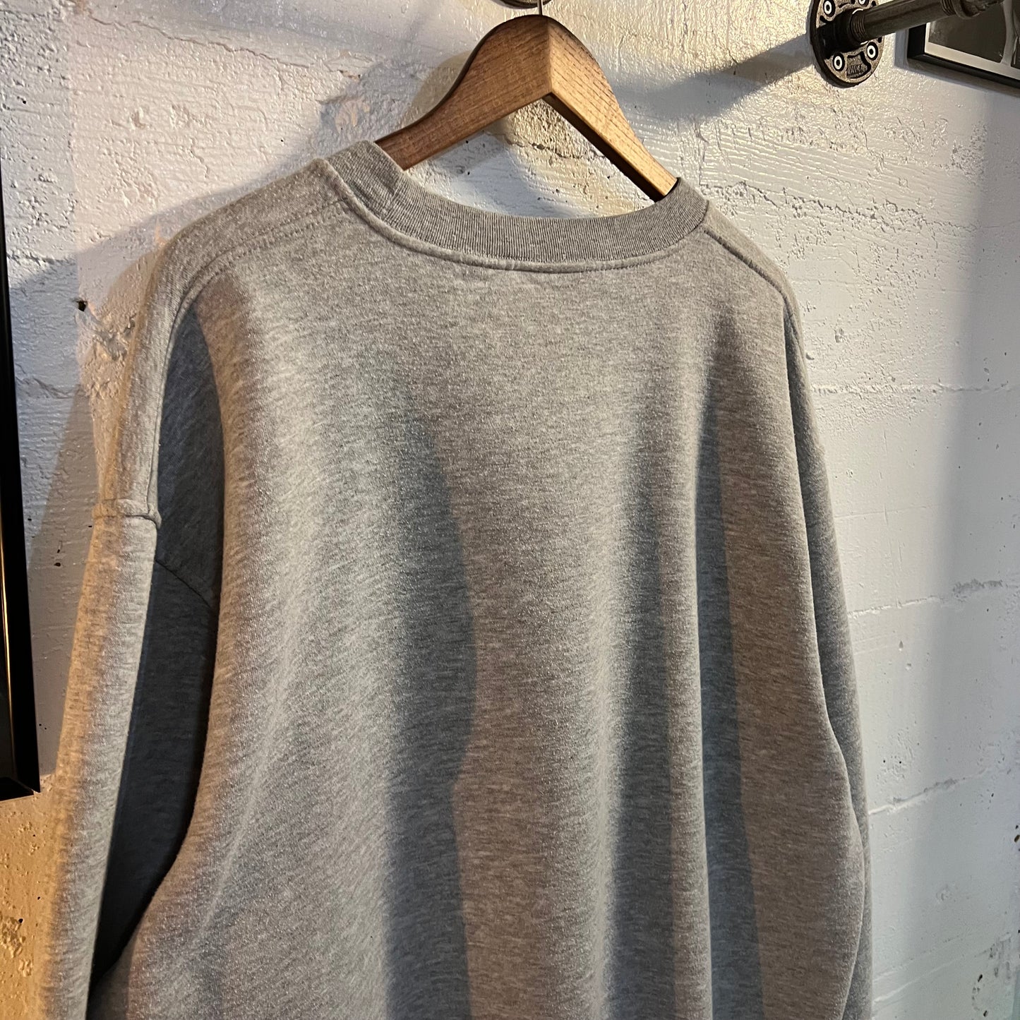 Vintage Distressed Collegiate ‘P’ Crewneck Sweatshirt - Size 2XL - Made In USA - Grey/Maroon