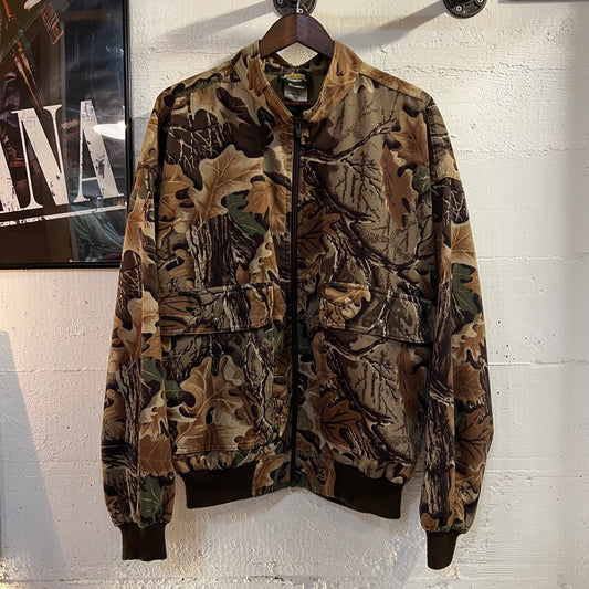 Vintage 90’s Cabela’s Advantage Classic Camo Zip Up Bomber Jacket - Size XL - Made In Canada - Earth Toned