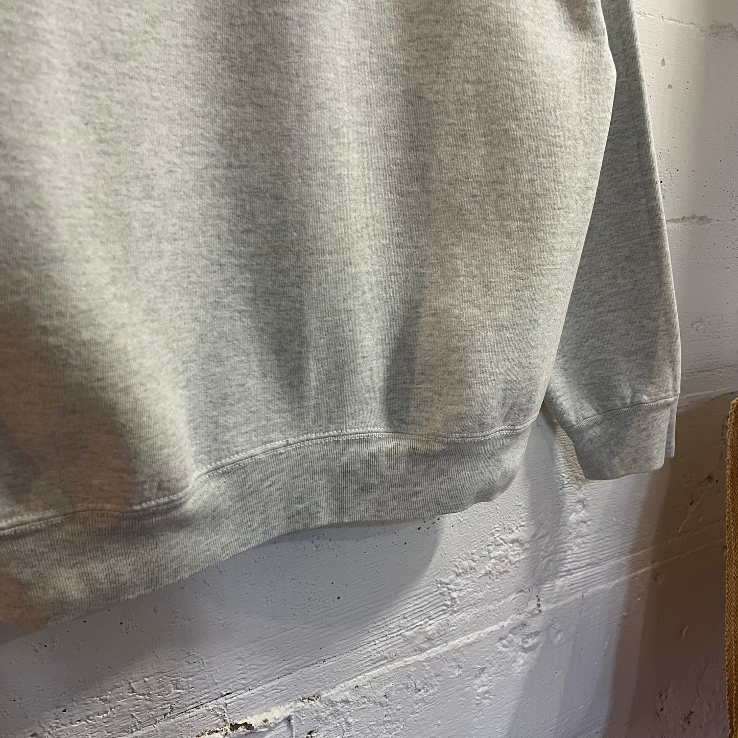 Vintage 90’s Paisley Raw-Edge Appliqué Stitch Hoboken Crewneck Sweatshirt - Size Medium - Made In USA - Heather Grey/Multi
