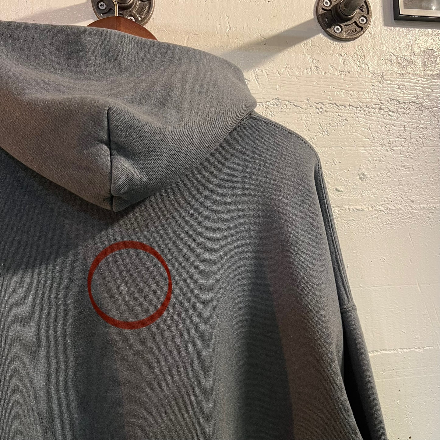 Vintage Russell Athletic Blank Full Zip Hoodie Sweatshirt - Size XL - Dark Grey