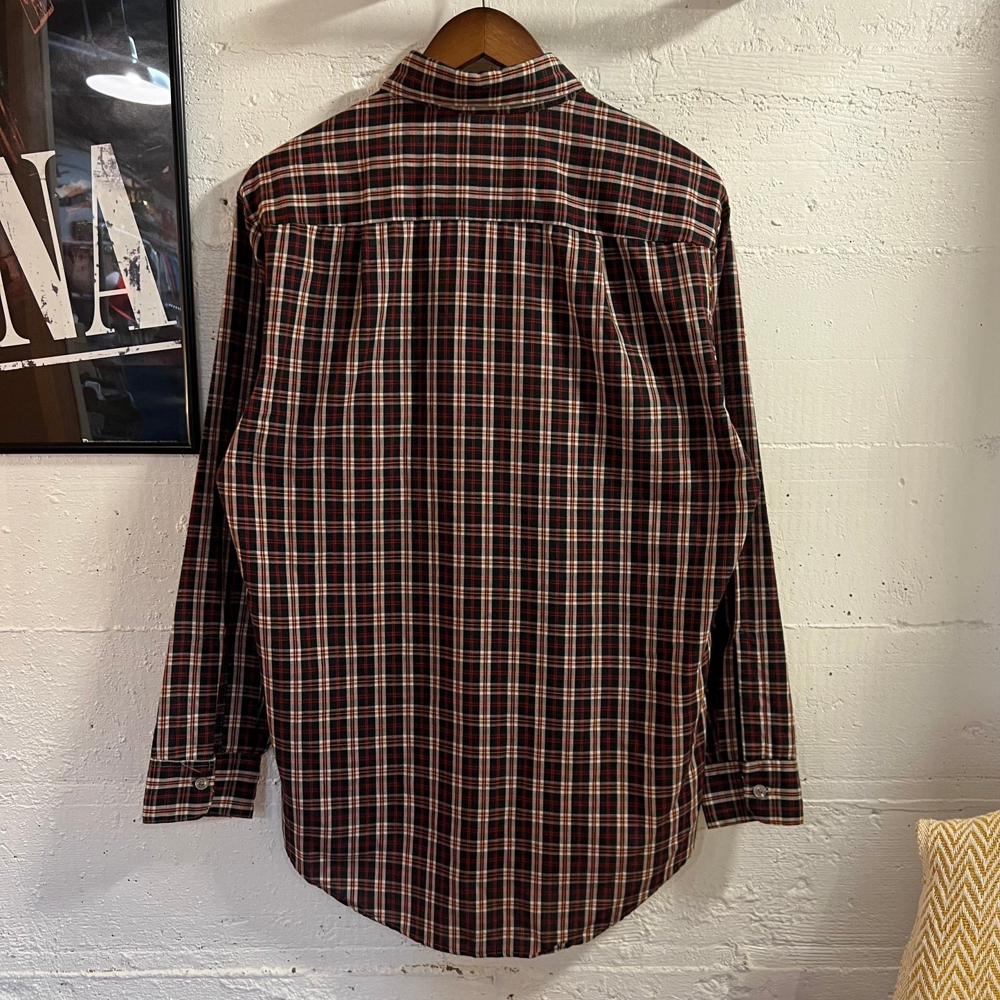 True Vintage 1970's JCPenney's Big Mac Plaid Button Up Flannel Shirt - Size Medium - Made In USA - Red/Navy/White