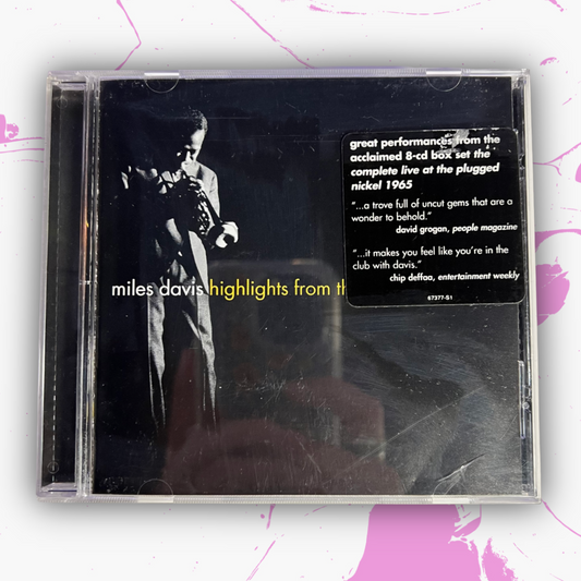 Vintage 1995 Miles Davis 'Highlights From The Plugged Nickel' CD