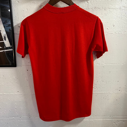 Vintage 80’s St. Philip Junior Highs Single Stitch T-Shirt - Size Small - Made In USA - Red/White