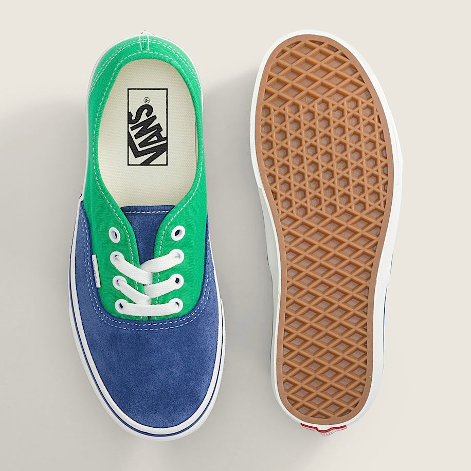 *New* Vans Authentic 'Primary Navy' Shoes - Size 9.5M/11W - Navy-Blue/Green - VN000EHHNVY