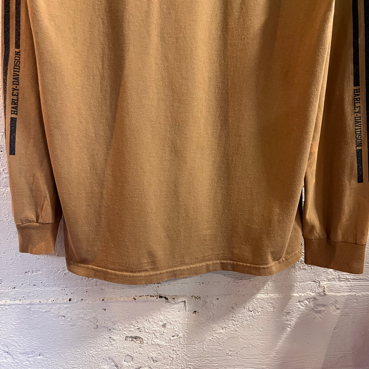 Vintage 2004 Harley Davidson ‘Riders’ Birmingham, Alabama Long Sleeve T-Shirt - Size Large - Tan/Grey