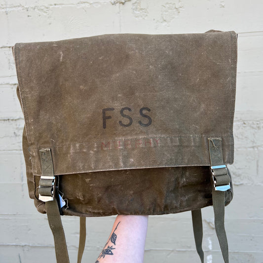 Vintage 1970's U.S. Forest Service Field Pack Rucksack - Olive Drab - NSN# 8465-00-205-3493