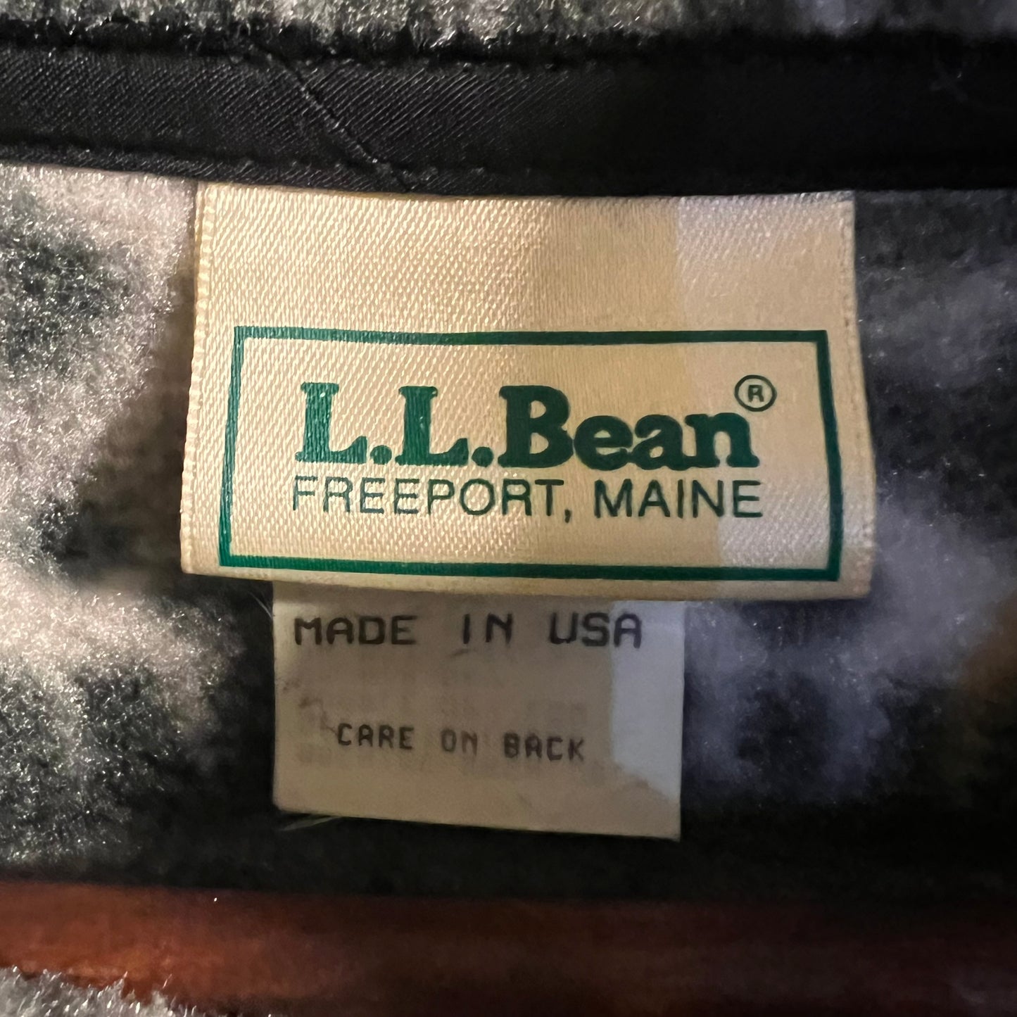 Vintage 90's L.L. Bean Pullover Norwegian Snap Fleece Jacket - Size XXL - Made In USA - Grey/White/Black