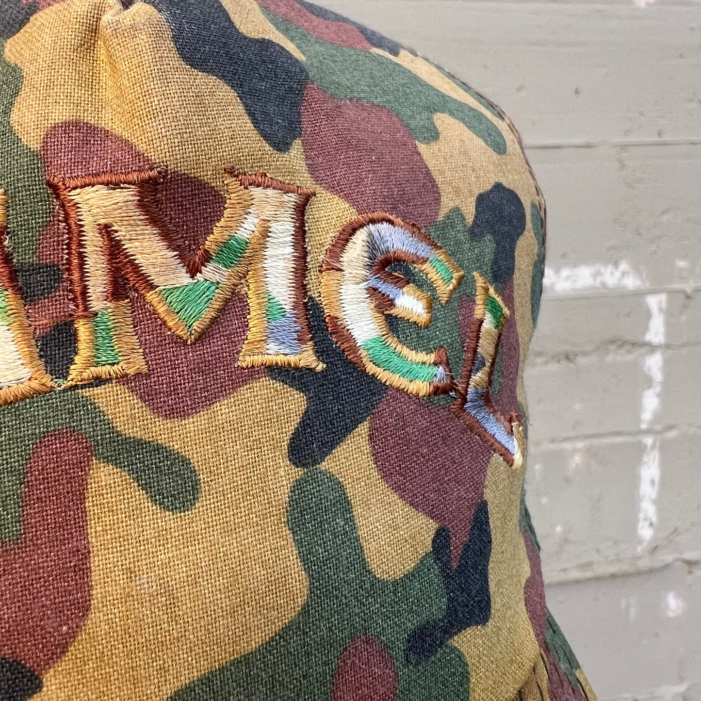 Vintage Camel Cigarettes Embroidered Duck Camo Snapback Hat - O/S - Made In USA - Multi