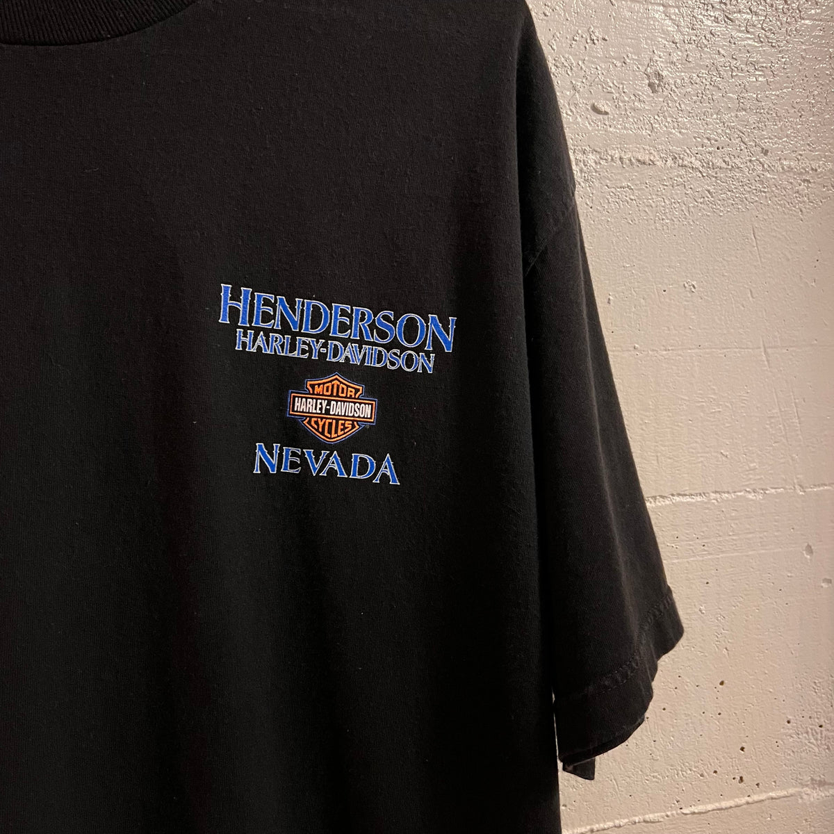 Vintage 2000’s Harley Davidson Henderson, Nevada Cityscape Graphic T-Shirt - Size XL - Black/Multi