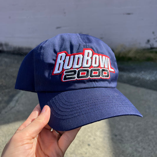 Vintage BudBowl 2000 Snapback Hat - O/S - Navy/Red/White