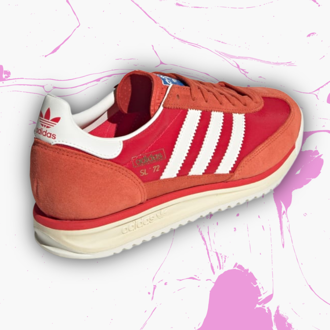 *New* Adidas Originals SL 72 RS Shoes - Size 10.5M/11.5W - JH8642 - Preloved Red/Core White/Pure Ruby