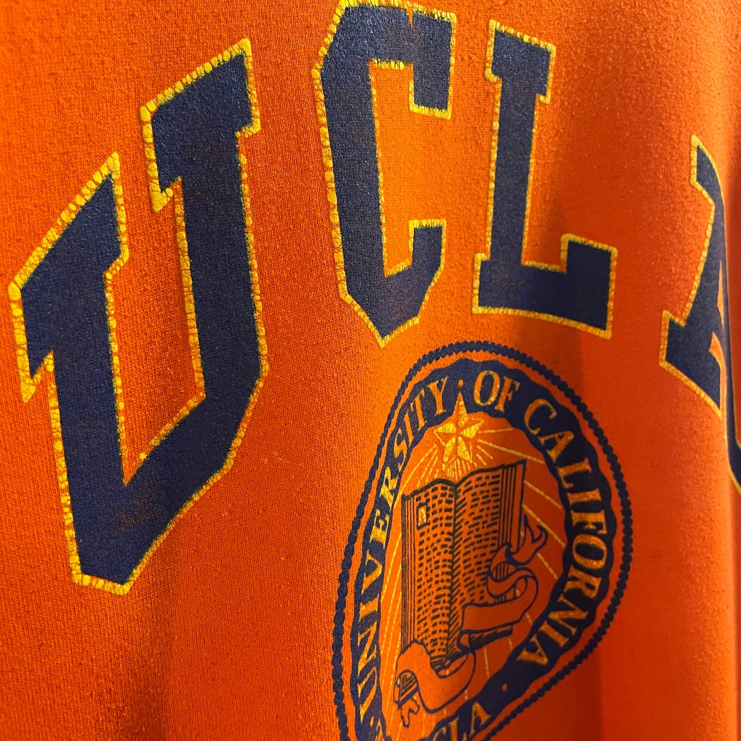 Vintage 1980's UCLA Collegiate Seal Crewneck Sweatshirt - Size Medium - Made In USA - Jerzees