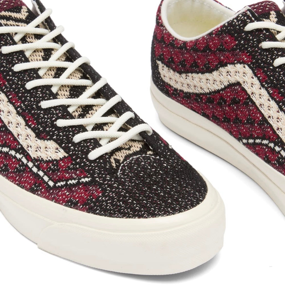 *New* Vans Lx Old Skool 36 Ek Sneaker - Size 9.5M/11W - Geo Check Bordeaux - VN000EFKBRD